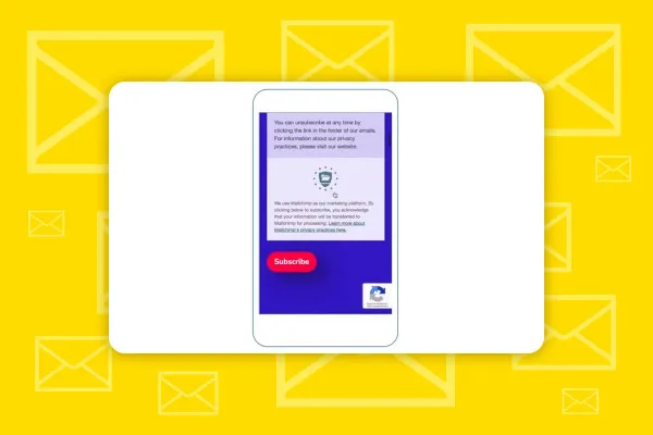 Mailchimp: 7.4 | Creare modulo di iscrizione al download dell'app
