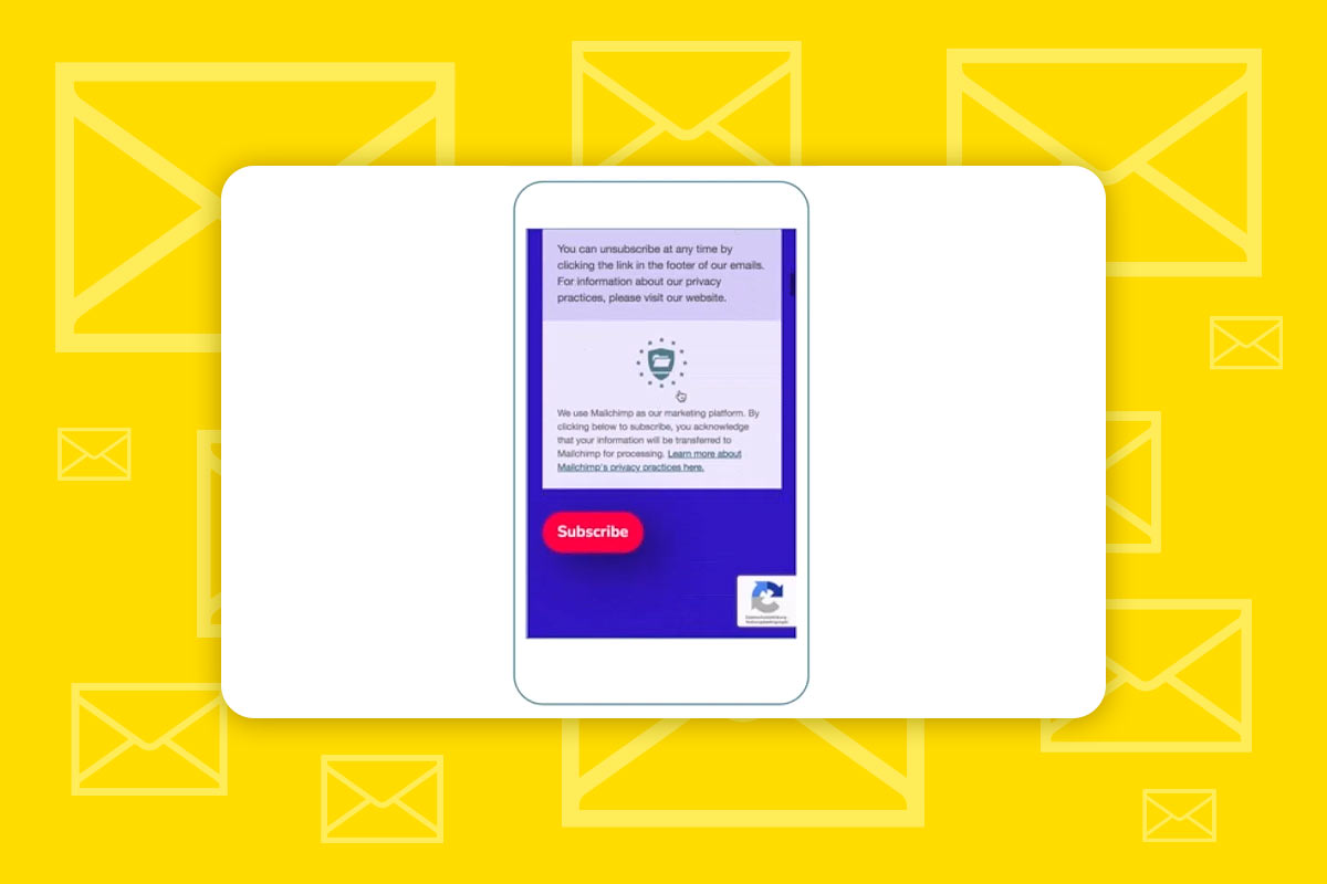 Mailchimp: 7.4 | Uygulama İndirme Kaydı Formu oluşturun.