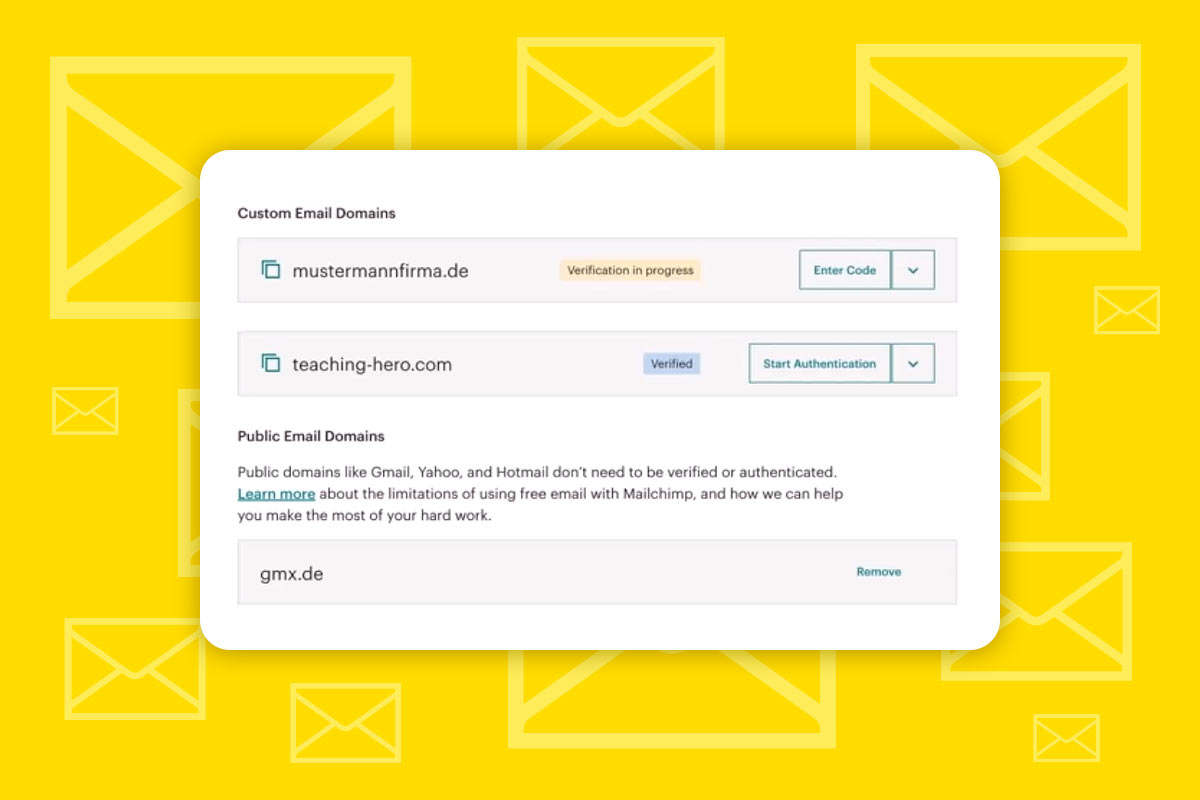Mailchimp: 8.7 | Mailchimp'e özel alan adları eklemek