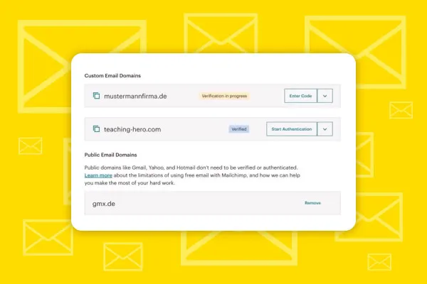 Mailchimp: 8.7 | Custom Domains zu Mailchimp hinzufügen