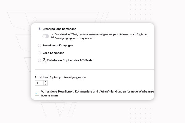 Kundanskaffning på internet: 4.7 | Duplicera och redigera annonser