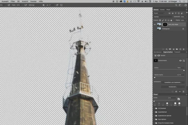 Photoshop-3D-Tutorial "Take-off": 03 | 마스크 최적화