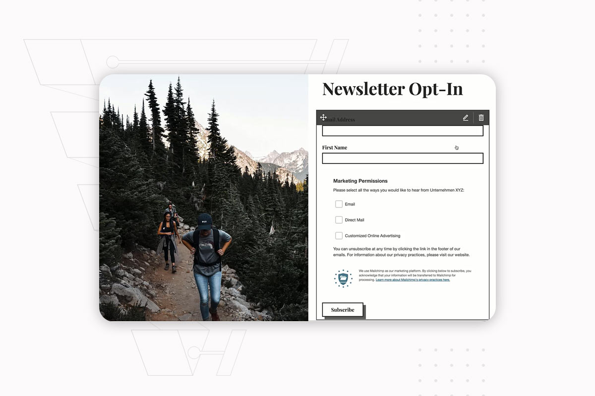 İnternet üzerinden müşteri edinme: Mailchimp'te E-posta adreslerini toplamak için bir Landing Page oluşturun.