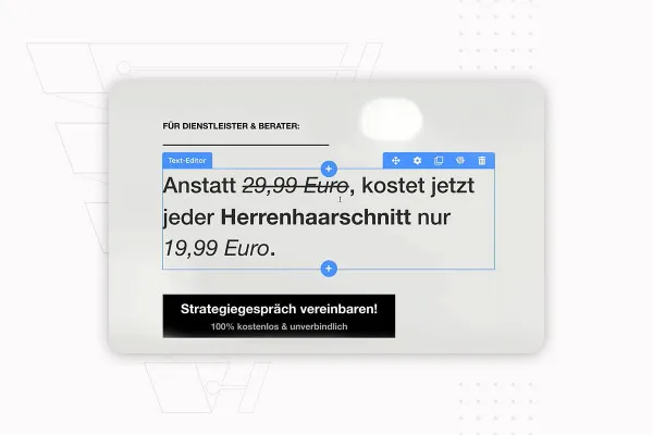 Získávání zákazníků online: Vyplňte a upravte šablonu nálevky.