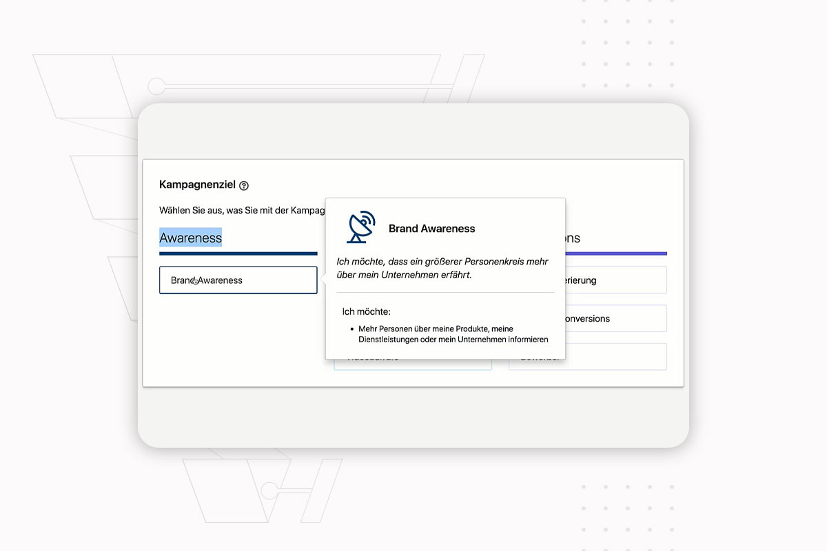 İnternet üzerinden müşteri kazanımı: 16.2 | Reklam hesabı oluşturmak ve kampanya hedefleri (Genel Bakış)