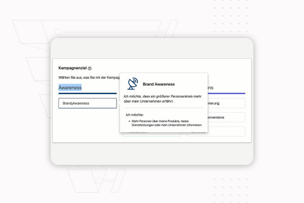 Kundanskaffning på internet: 16.2 | Skapa reklamkonto och kampanjmål (översikt)