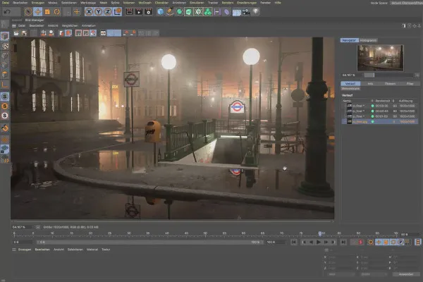 Cinema 4D-튜토리얼 "Underground": 1.1 소개