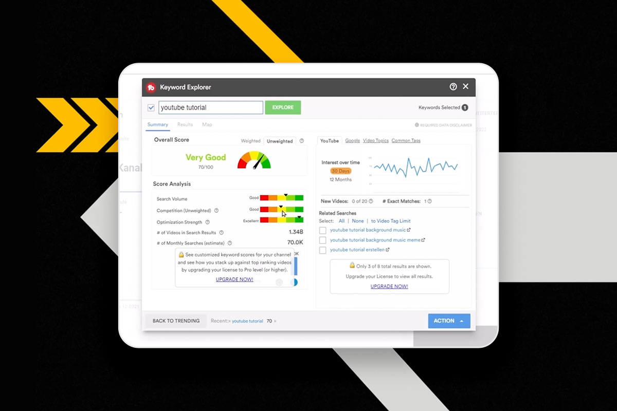 YouTube marketing: 10.3 | TubeBuddy - free research tool