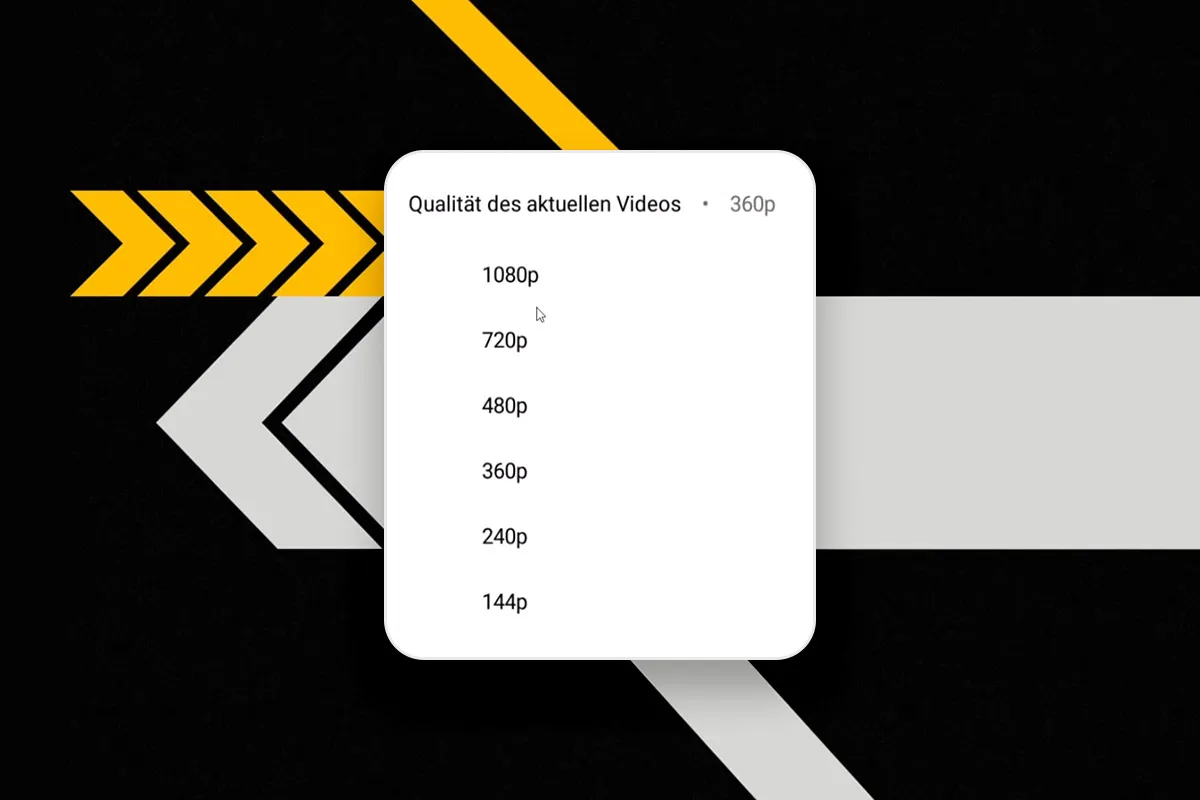 YouTube-Marketing: 12.13 | Videoqualität auf YouTube einstellen
