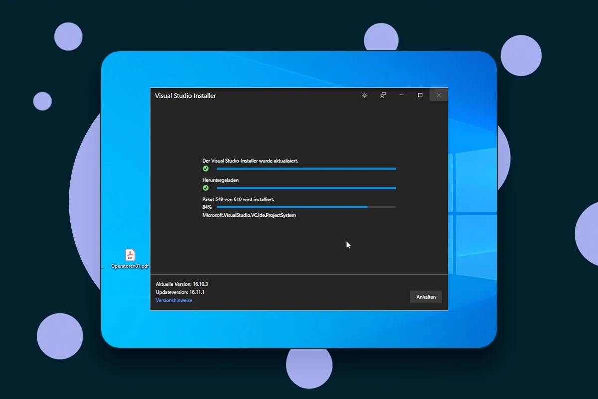 C# programování: 2.5 | Aktualizace Visual Studio