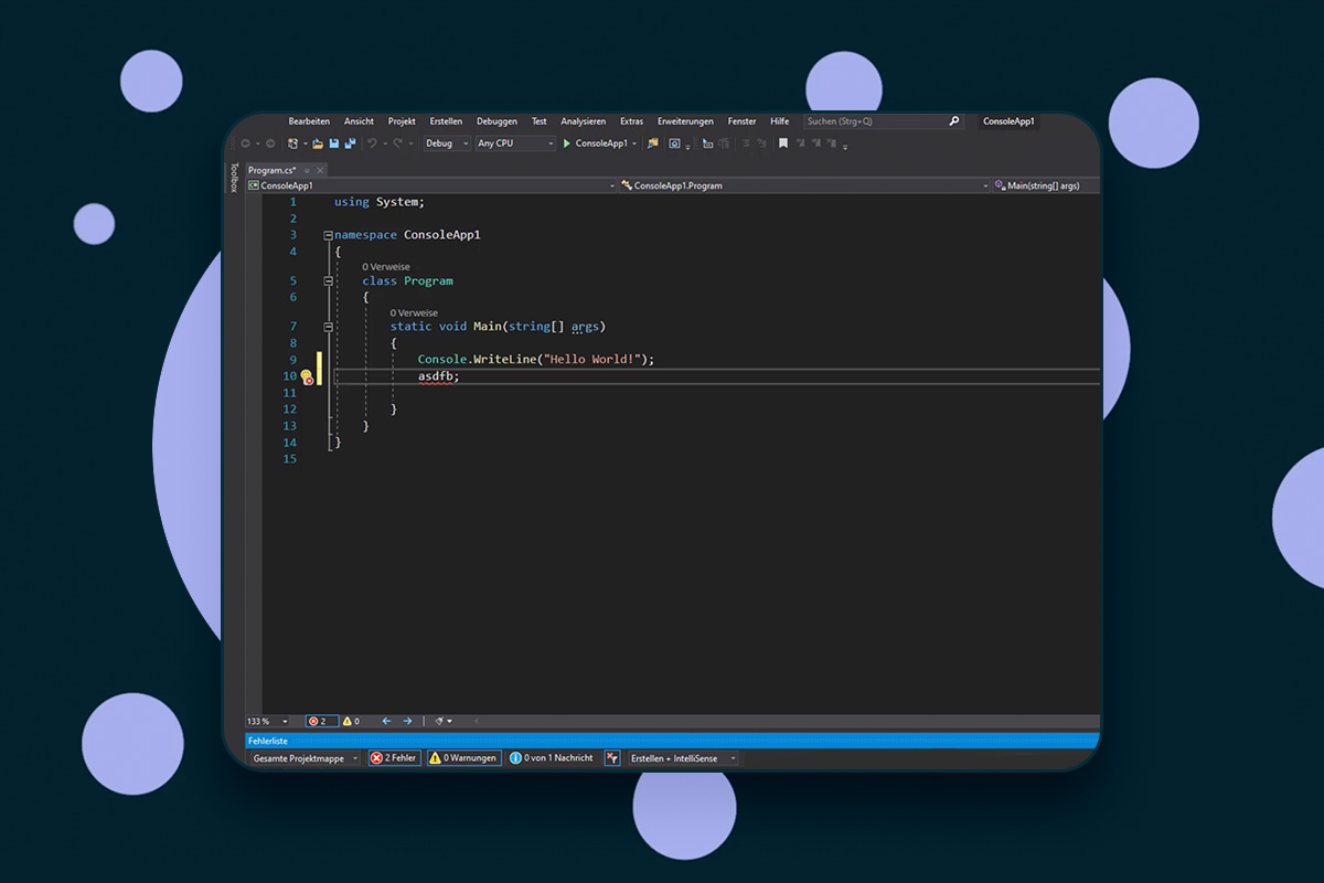 C#-programmering: 3 | Oversikt over grensesnittet i Visual Studio.