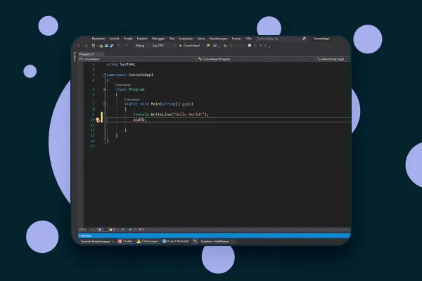 C# programování: Přehled rozhraní Visual Studia.