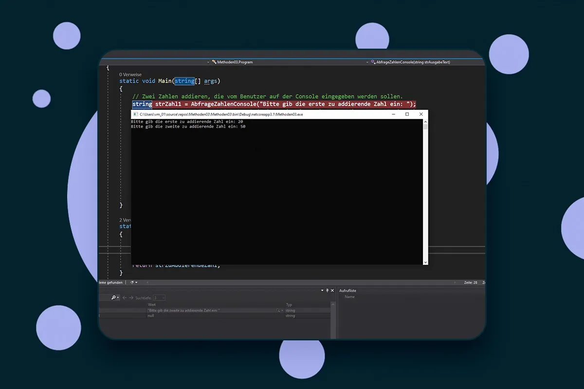 C# programování: 6.5 | Metody s návratovou hodnotou/Debugger (třetí část)