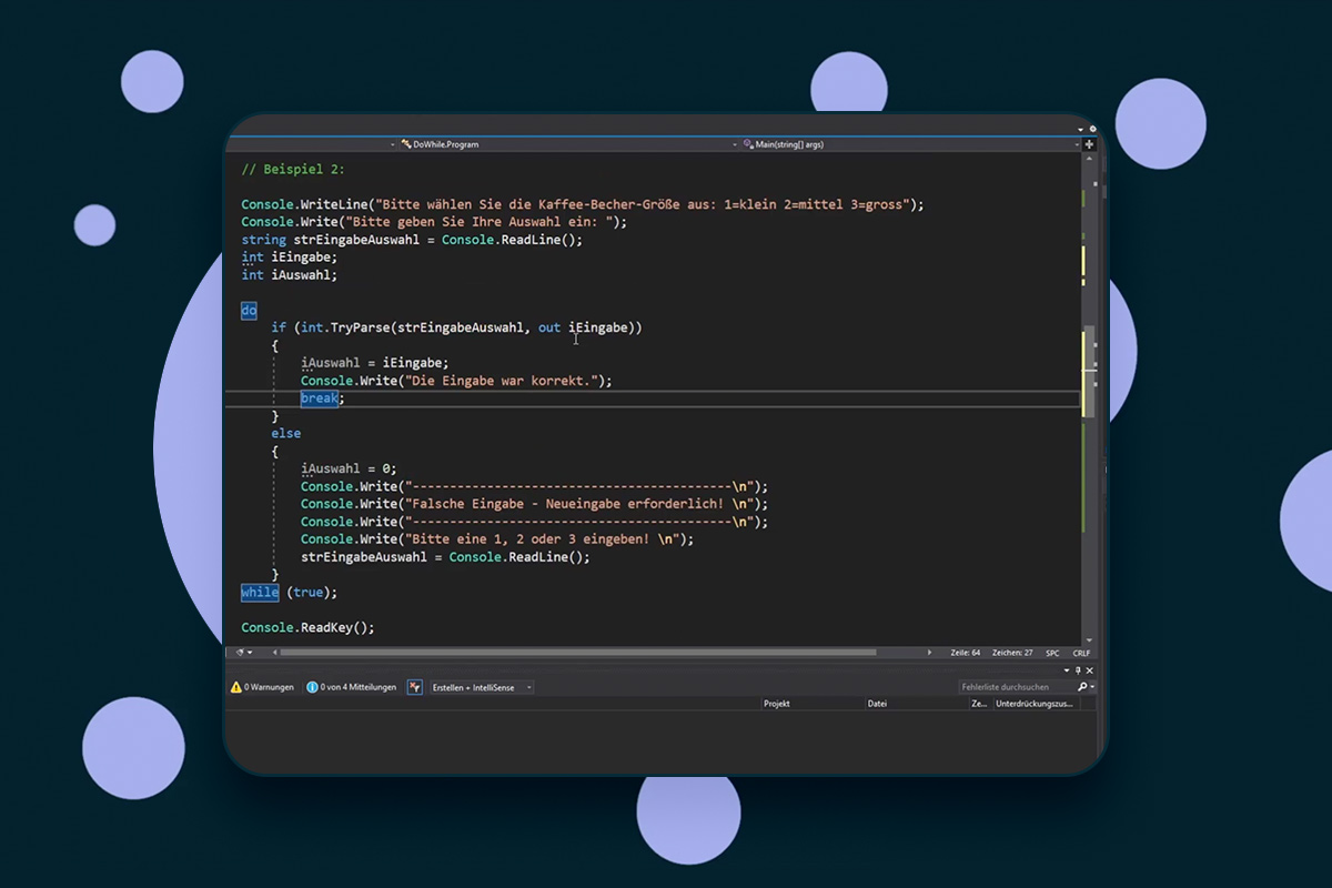 C#-programmering: 9.4 | Do-While-løkke inkludert Break
