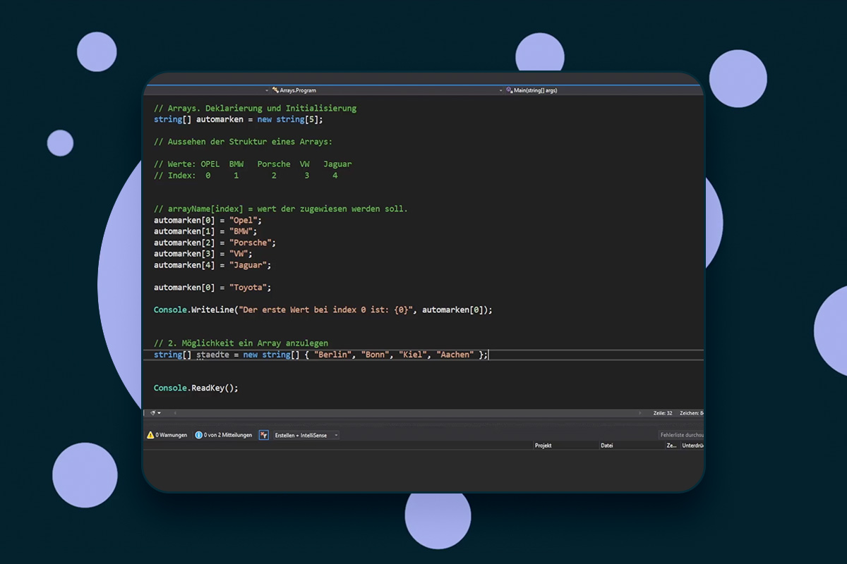 C#-programmering: 11.2 | Arrays: Praksiseksempler