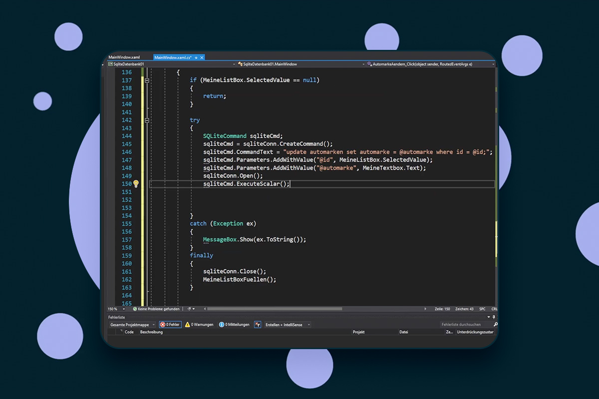 C#-programmering: 14.9 | Endre data i en SQLite-database