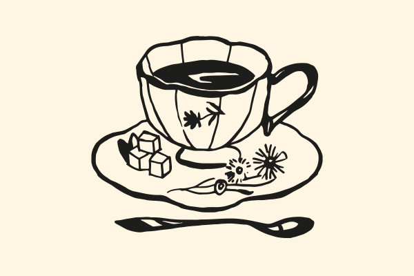 Ilustraciones con café y limonada
