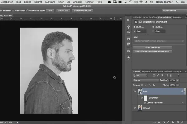 Min passion - Kreativt karakterportræt i Photoshop - 03: Første billedeudvikling