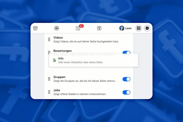 Facebook-Marketing: 5.14 | Navigation bearbeiten
