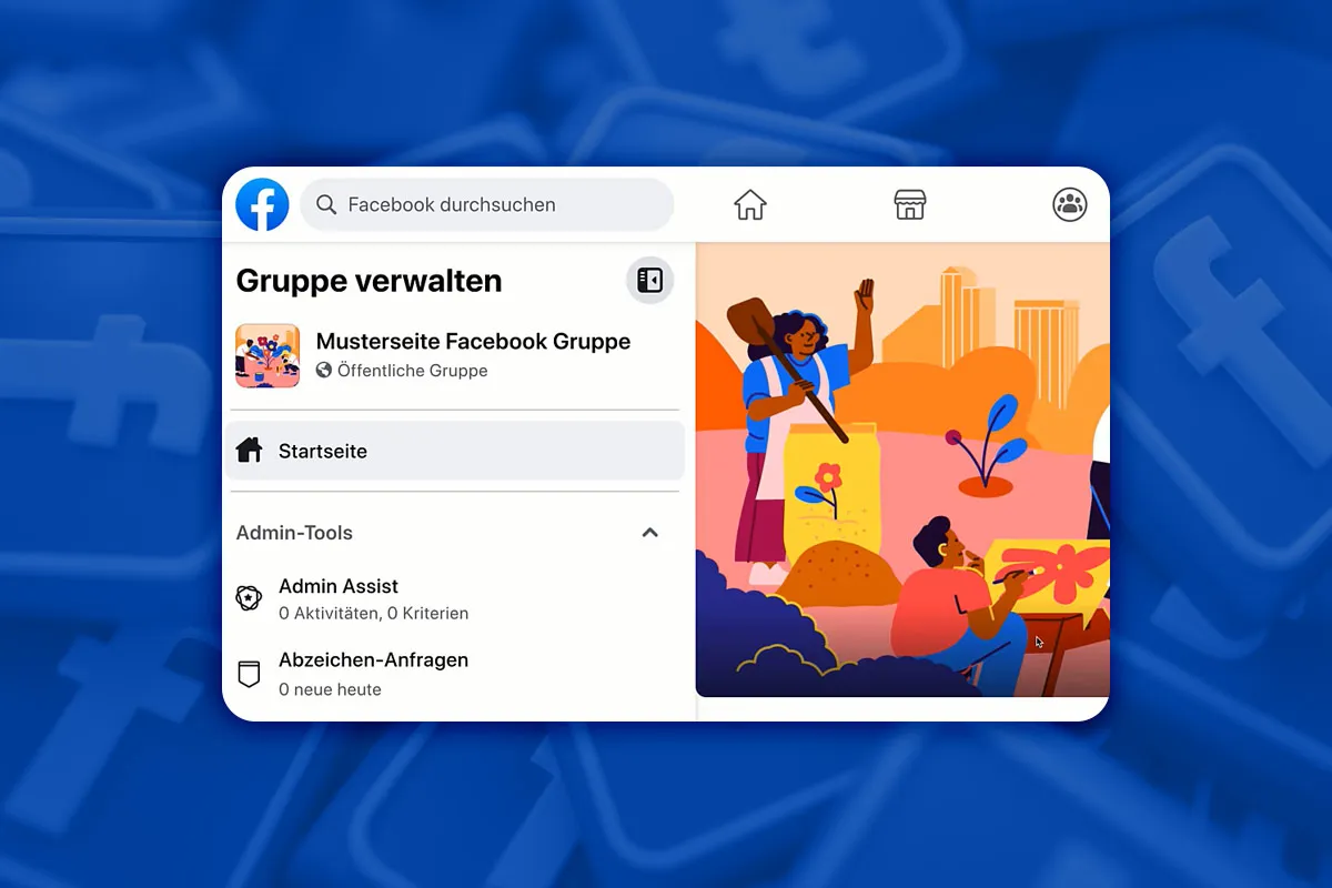 Propojení stránky na Facebooku s skupinou: 5.15.