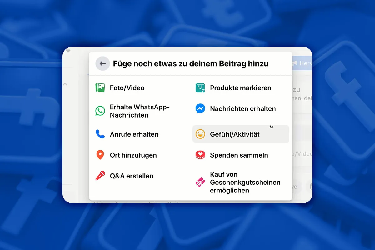 Facebook-Marketing: 5.17 | Posting-Optionen für Facebook-Beiträge