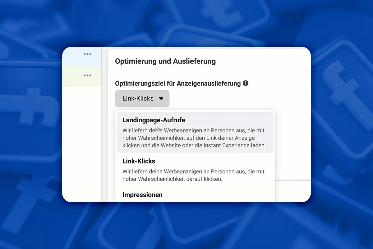 Facebook-Marketing: 6.3 | Typy reklam na provozování provozu a nastavení doručování
