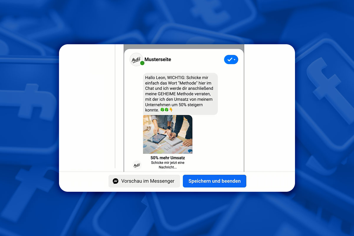 Marketing sur Facebook : 6.18 | Conversations préfabriquées