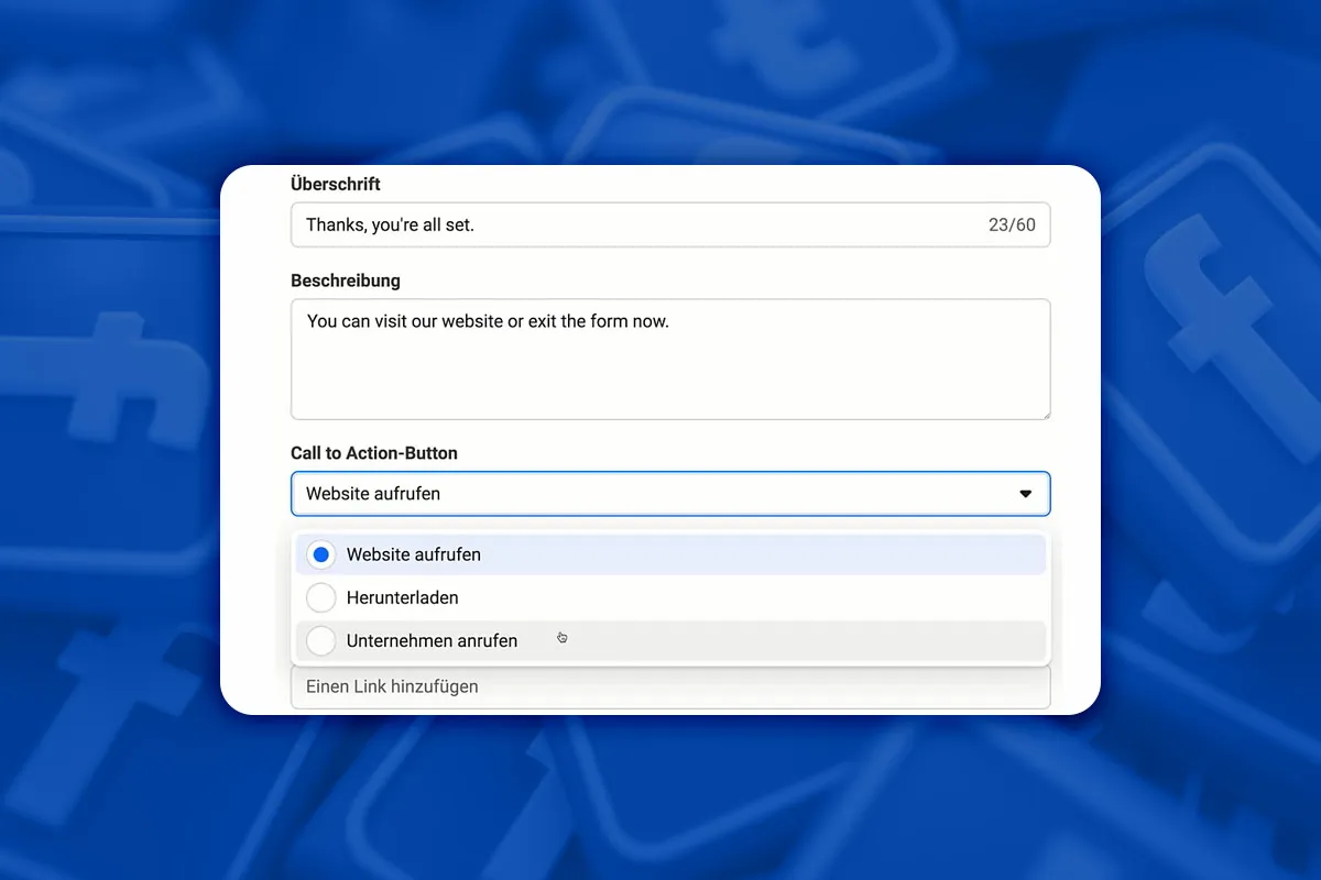 Facebook-Marketing: 6.23 | Optimalizace stránky s potvrzením