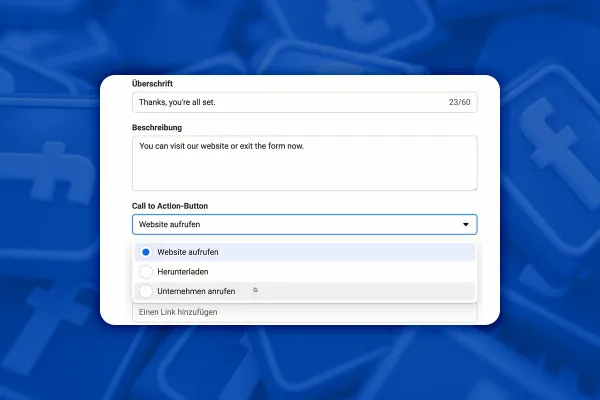 Facebook-Marketing: 6.23 | Optimalizace stránky s potvrzením