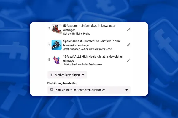 Facebook-Marketing: 6.24 | Spusťte Facebook Carousel Lead reklamu.