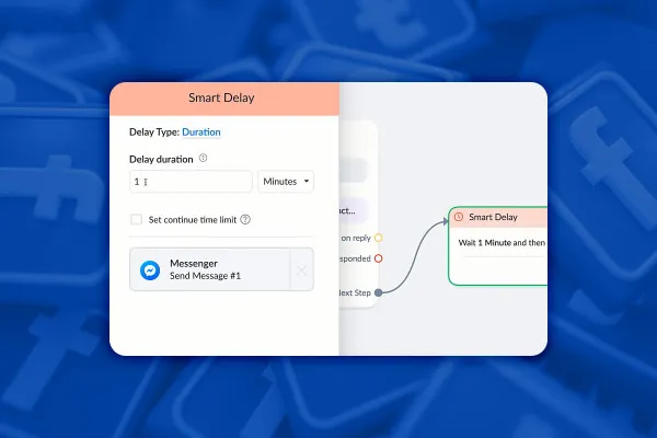 Facebook marketing: 8.12 | Přidat chytré zpoždění do toku.