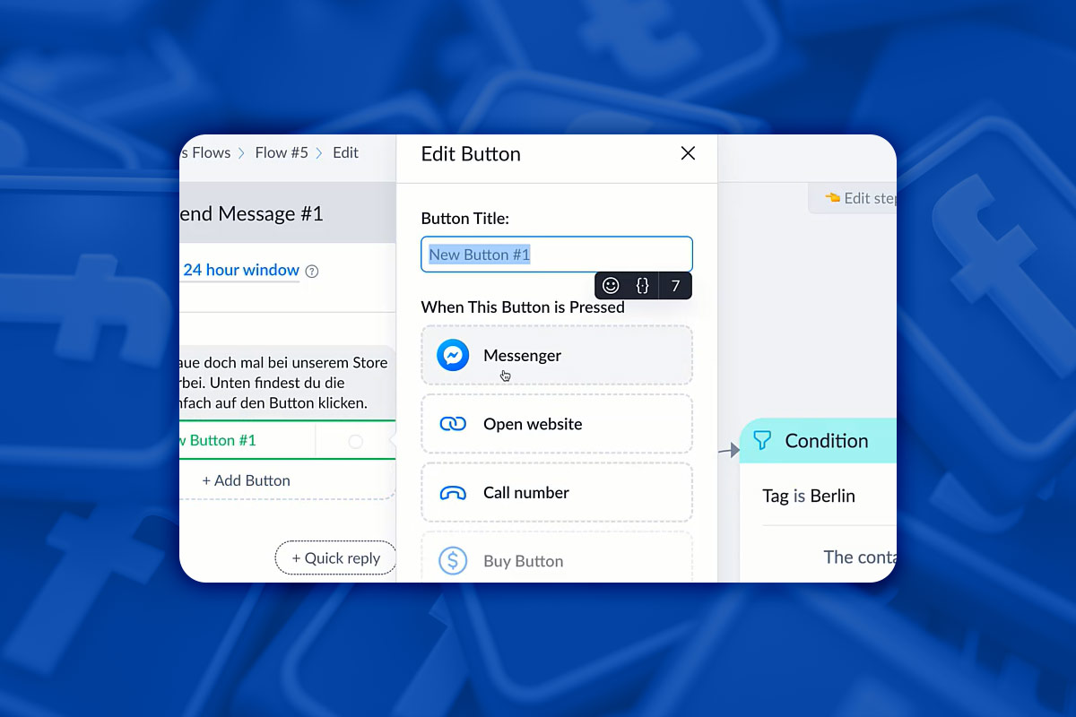 Marketing sur Facebook : 8.16 | Modifier les boutons dans les messages
