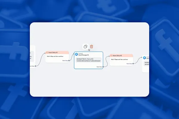 Facebook-Marketing: 8.13 | Začlenit několik chytrých prodlev do toku (flow)