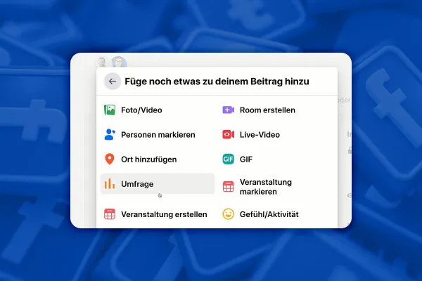 Facebookový marketing: 14,29 | Provádět průzkumy