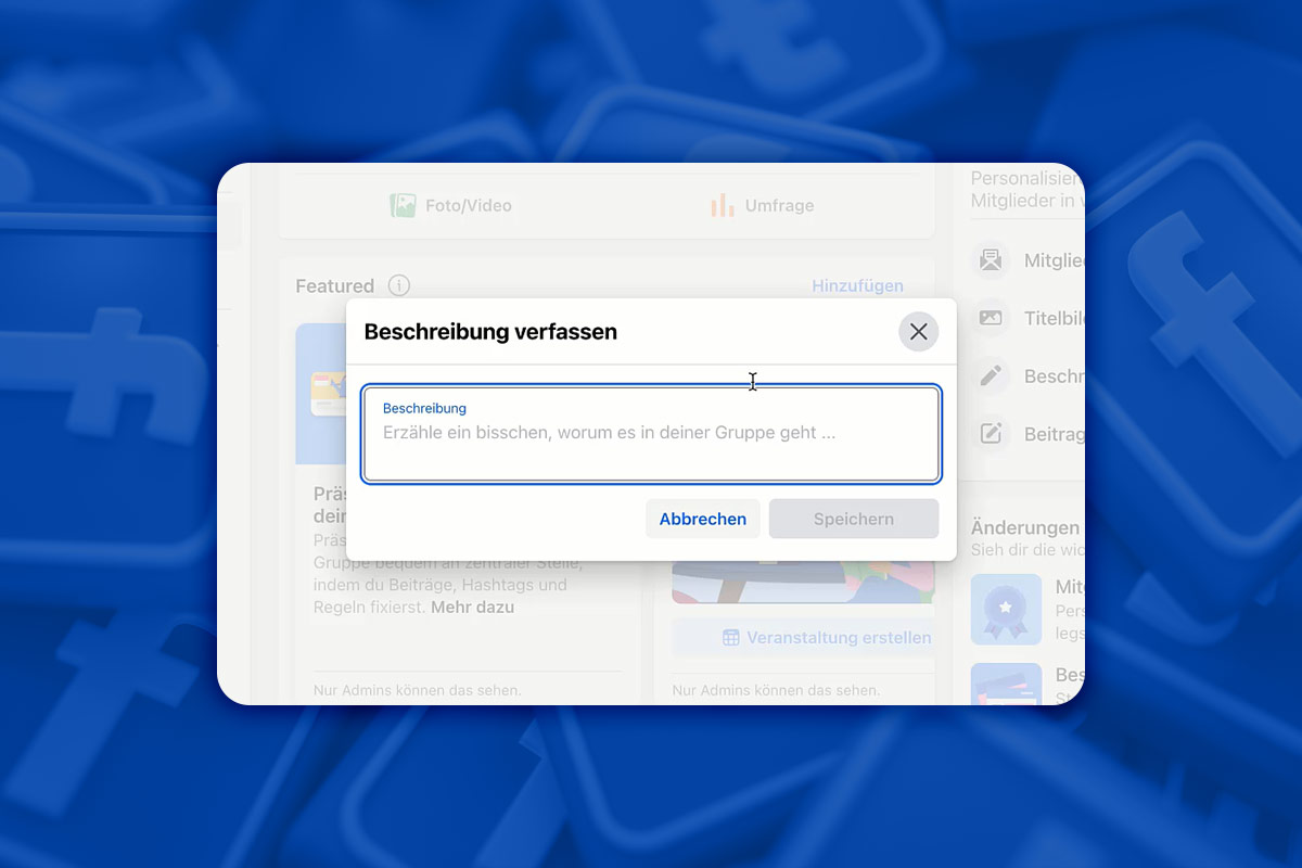 Marketing sur Facebook : 15.3 | Ajouter une description à un groupe