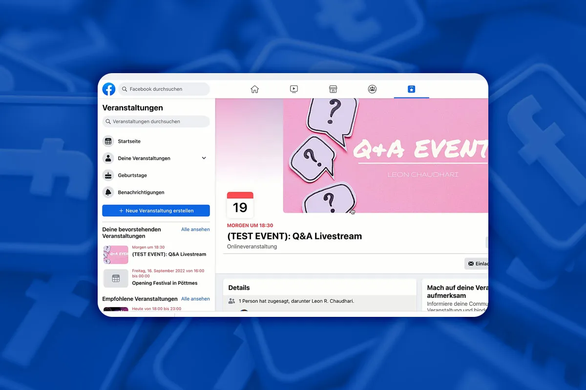 Facebook-Marketing: 16.2 | Banner für Facebook-Event erstellen
