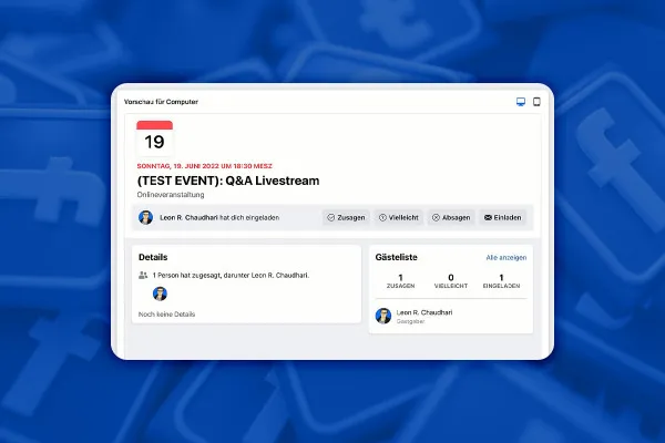 Facebook-Marketing: 16.1 | Facebook-Event erstellen