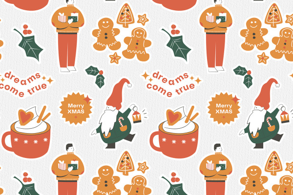 Texturas y motivos navideños