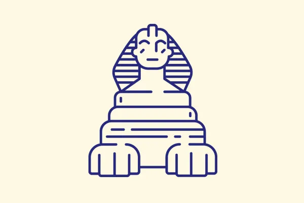 Icons mit Wahrzeichen in Afrika, Australien & Südamerika: Pyramiden, Osterinsel und Co.