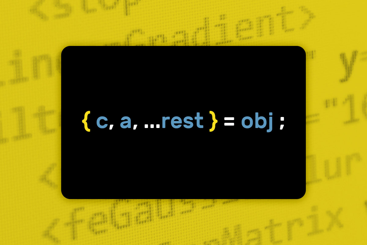 JavaScript ES6–ES13: 3.8 | Opérateur de repos avec objets