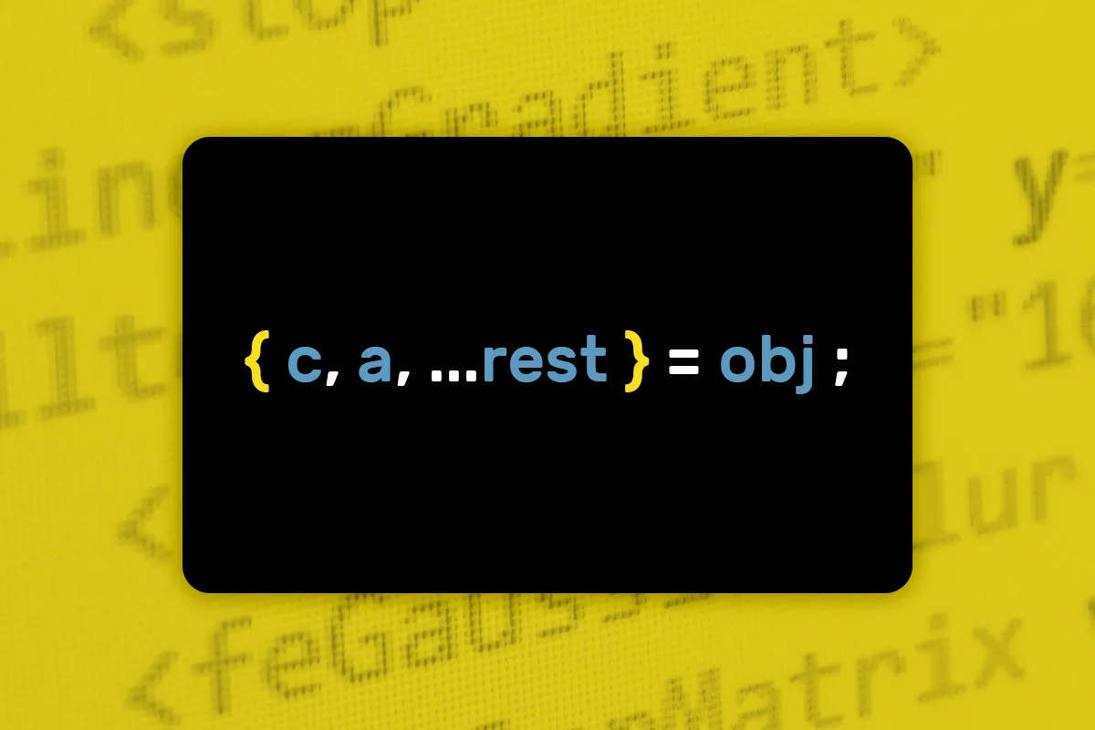 JavaScript ES6–ES13: 3.8 | Rest-Operator s objekty