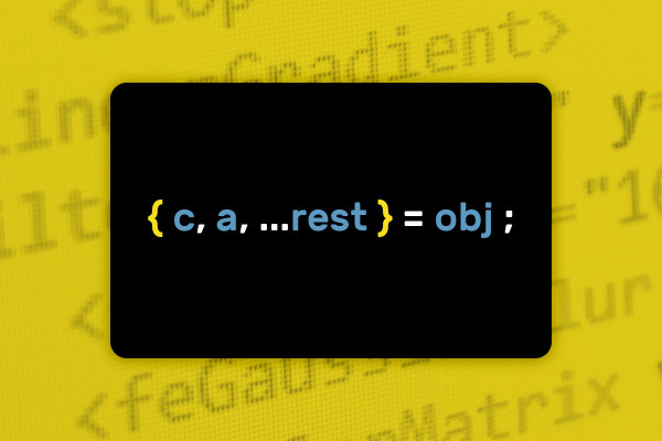 JavaScript ES6-ES13: 3.8 | Rest-operator med objekter