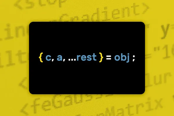 JavaScript ES6–ES13: 3.8 | Rest-Operator s objekty