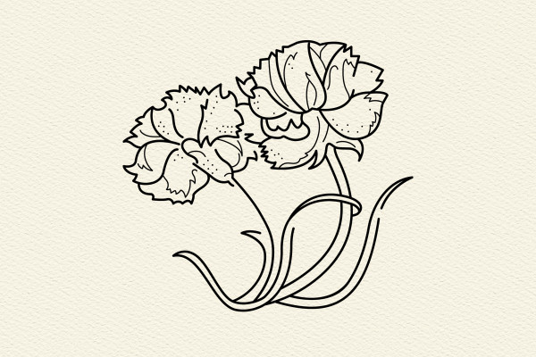 Graphiques/Icônes avec des fleurs et des plantes fleuries