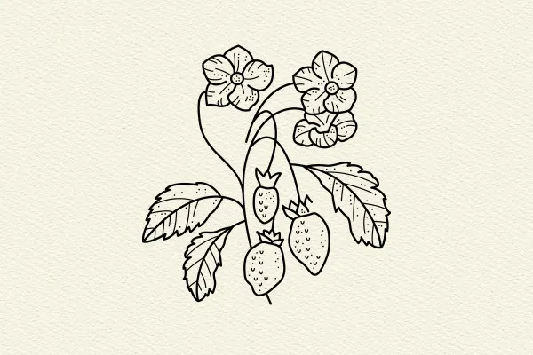 Grafiken/Icons mit Obstpflanzen & Bäumen