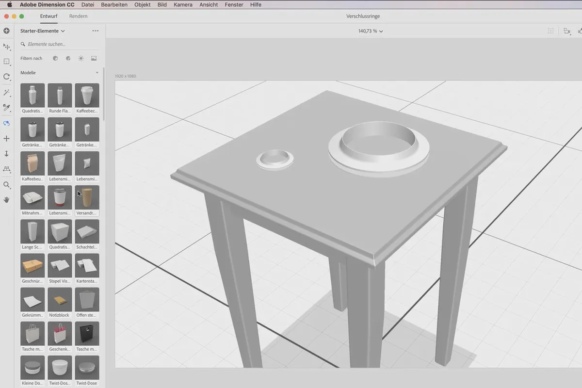 Adobe Dimension CC 튜토리얼: 03 | 모델 가져 오기 및 3D 렌더링의 가능성