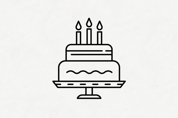 Illustrationen mit Torten & Kuchen