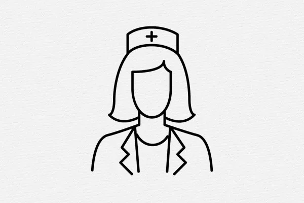 Medizinische Icons: Arzt, Schwester, Krankenwagen, Geräte