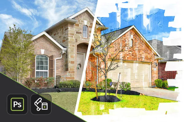 Akce Photoshop „Architektura jako výkres fixou“ – pro úpravu obrázků architektury.