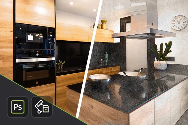 Photoshop-Akce "Architektura v tužkovém stylu" - efektní úprava fotografií nemovitostí
